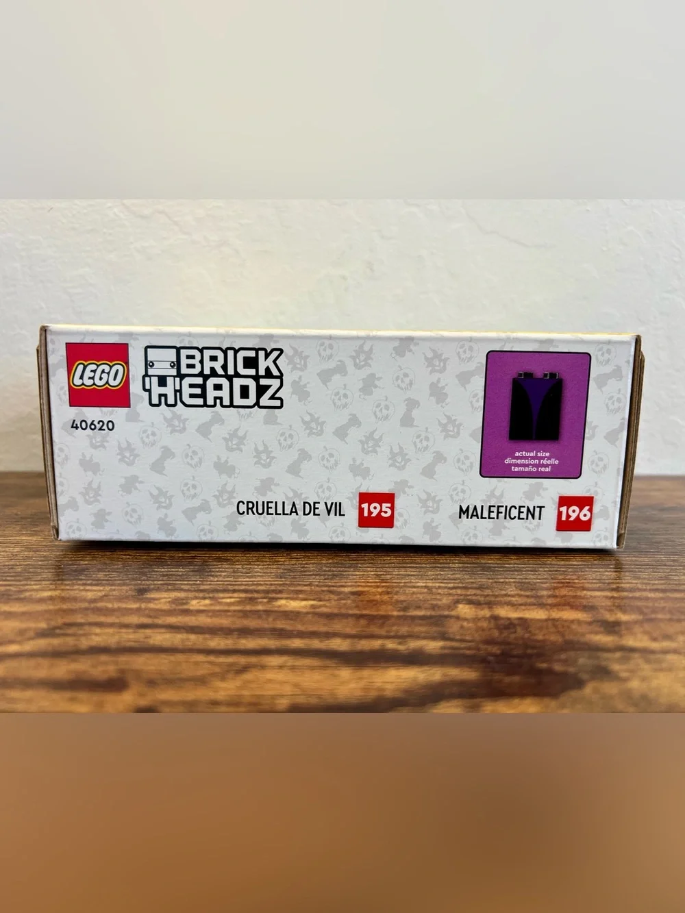 LEGO 40620 BrickHeadz Disney Villains Cruella De Vil & Maleficent Retired Sealed - Picture 4 of 8